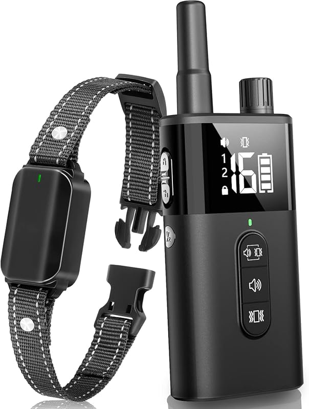 No Shock Remote Dog Training Collar, Vibration & Beep, Waterproof, Rec